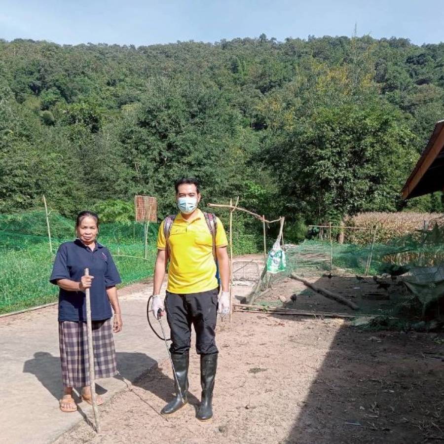 24-10-68  สนง.ปศอ.นาแห้ว จ.เลย โครงการรณรงค์ทำความสะอาดและทำลายเชื้อโรคไข้หวัดนกในพื้นที่เสี่ยง ครั้งที่  1/2569